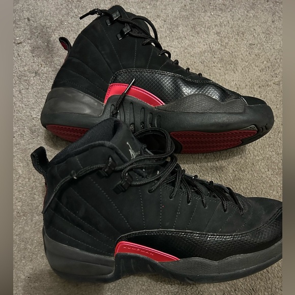 🧠🧠🧠Nike Jordan 12 Black Rush Pink - Picture 4 of 7